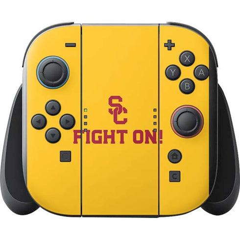 University of Southern California USC Fight On Gold Nintendo Switch 2 (2025) with Joy-Con Skin